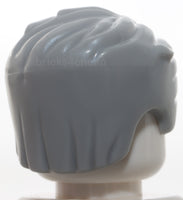Lego Light Bluish Gray Minifig Hair Swept Left Tousled with Slight Widow's Peak