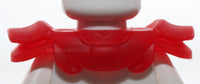 Lego Trans Red Minifigure Armor Shoulder Pads with Double Flaps