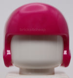 Lego Magenta Minifigure Headgear Helmet Sports  Flight Football Hockey
