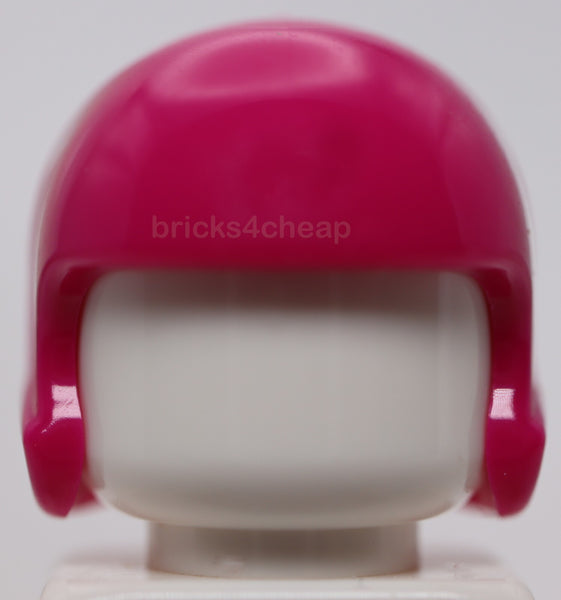 Lego Magenta Minifigure Headgear Helmet Sports  Flight Football Hockey