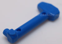 Lego 4x Blue Minifigure Helmet Antenna Rangefinder Rounded Shaft Clone Trooper