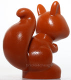 Lego Squirrel Friends Style Black Reddish Brown White Eyes Black Eyelashes