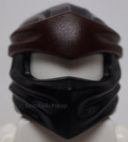 Lego Minifig Headgear Ninjago Wrap Type 4 Molded Dark Brown Headband