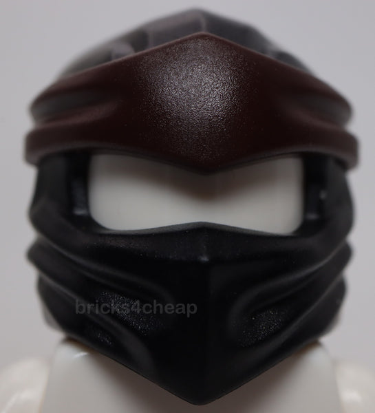 Lego Minifig Headgear Ninjago Wrap Type 4 Molded Dark Brown Headband