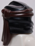 Lego Minifig Headgear Ninjago Wrap Type 4 Molded Dark Brown Headband