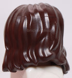 Lego Dark Brown Minifig Hair Shaggy with Beard and Mouth Hole