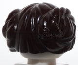 Lego Dark Brown Hair Female with 2 Buns Center Part Princess Leia 2011