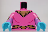 Lego Torso Female Uniform Gold Shoulder Armor Rivets and Belt Oval Buckle