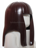 Lego Dark Brown Minifigure Hair Female Long Straight Bangs Flexible Rubber