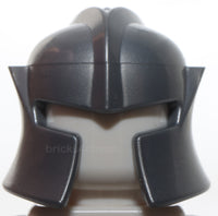 Lego Flat Silver Headgear Helmet Castle Barbute Angled Cheek Protection