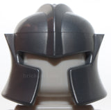 Lego Flat Silver Headgear Helmet Castle Barbute Angled Cheek Protection
