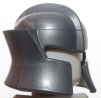 Lego Flat Silver Headgear Helmet Castle Barbute Angled Cheek Protection