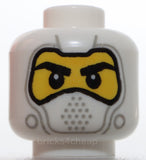 Lego Balaclava Light Bluish Gray Details Yellow Face Black Eyebrows