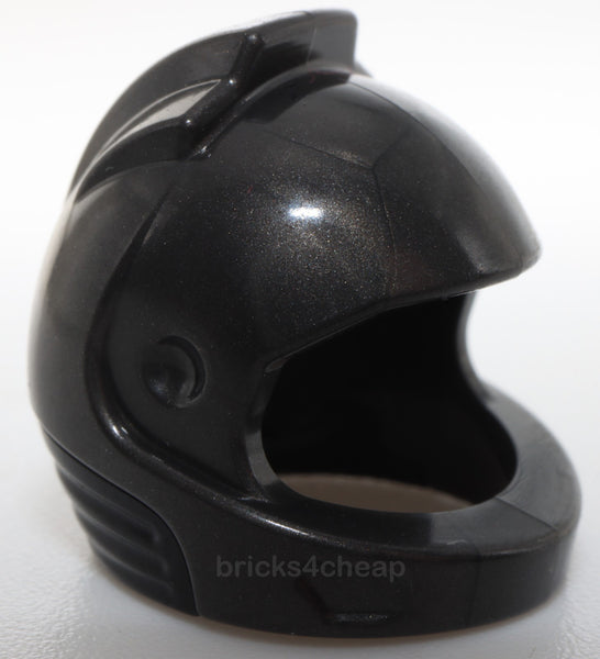 Lego Minifigure Headgear Helmet Space City Astronaut Molded Black Neck Base