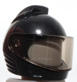 Lego Minifigure Headgear Helmet Space City Astronaut Molded Black Neck Base