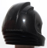 Lego Minifigure Headgear Helmet Space City Astronaut Molded Black Neck Base