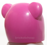 Lego Dark Pink Head Cover Costume Polar Bear Black Nose Eyes and Eye Patch