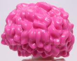 Lego Dark Pink Minifigure Hair Female Very Curly with Center Part