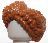Lego Medium Nougat Minifig Hair Female Coiled Parted Wash and Go