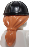 Lego Minifigure Headgear Helmet Construction Molded Nougat Ponytail Hair