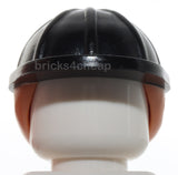 Lego Minifigure Headgear Helmet Construction Molded Nougat Ponytail Hair