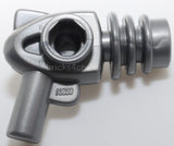 Lego 4x Flat Silver Minifigure Weapon Space Ray Gun Rounded Heat Diffusers