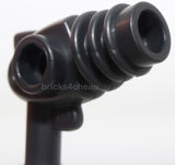 Lego 4x Flat Silver Minifigure Weapon Space Ray Gun Rounded Heat Diffusers