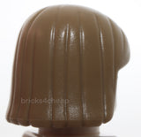 Lego Dark Tan Female Hair Shirt Center Part