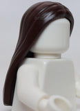 Lego Dark Brown Minifigure Hair Female Long and Straight with Center Part