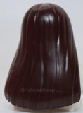 Lego Dark Brown Minifigure Hair Female Long and Straight with Center Part