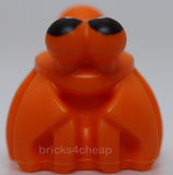 Lego Orange Hermit Crab Bar on Back with Black Eyes Pattern