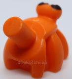 Lego Orange Hermit Crab Bar on Back with Black Eyes Pattern