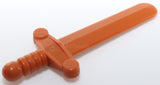 Lego 2x Dark Orange Minifigure Weapon Sword Shortsword Elaborate Hilt