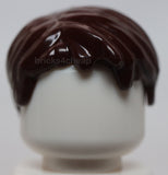 Lego Dark Brown Minifigure Hair Short Tousled with Side Part