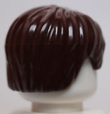 Lego Dark Brown Minifigure Hair Short Tousled with Side Part