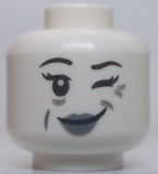 Lego Head Alien Ghost Eyebrows Lips Wink Scared Open Mouth