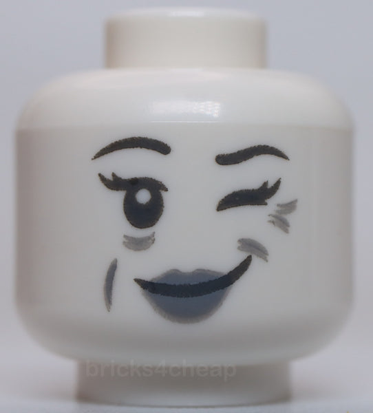 Lego Head Alien Ghost Eyebrows Lips Wink Scared Open Mouth