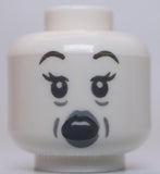Lego Head Alien Ghost Eyebrows Lips Wink Scared Open Mouth