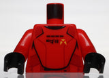 Lego Torso SW Armor Sith Jet Trooper Ep 9 with Black Lines Pattern