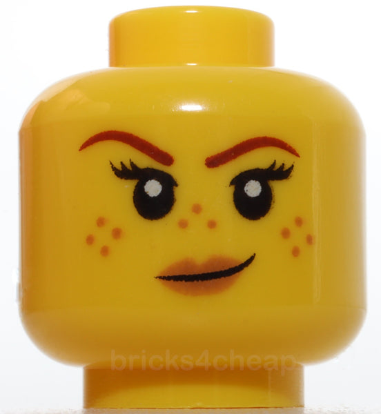Lego Female Reddish Brown Eyebrows Medium Nougat Freckles Lips Smirk Wink