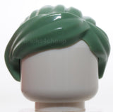 Lego Sand Green Minifig Hair Female Ponytail and Swept Sideways Fringe