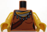 Lego Torso Female Tank Top Reddish Brown Ribbing Shoulder Bag Sand Blue Scarf