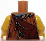 Lego Torso Female Tank Top Reddish Brown Ribbing Shoulder Bag Sand Blue Scarf
