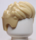 Lego Tan Mini Doll Hair Short Spiked Swept Up in Front