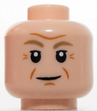Lego Light Nougat Dark Tan Eyebrows Dark Orange Wrinkles Slight Smile Scowl