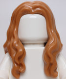 Lego Medium Nougat Minifigure Hair Long Wavy with Center Part