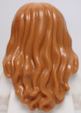 Lego Medium Nougat Minifigure Hair Long Wavy with Center Part