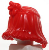 Lego Red Minifigure Hair Female Mid Length with High Bun