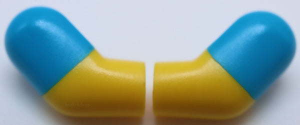 Lego Yellow Minifig Arms with Dark Azure Sleeves