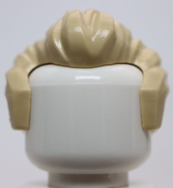 Lego Star Wars Tan Minifig Hair Short Swept Back with Sideburns and Widow's Peak